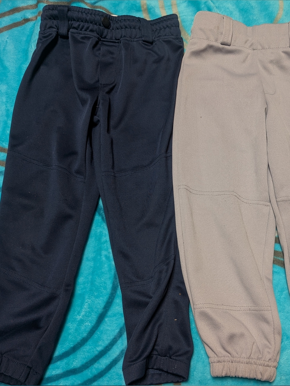 Toddler Baseball Pants- Navy and Light Gray